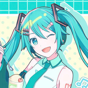 hatsune miku (vocaloid) 💚